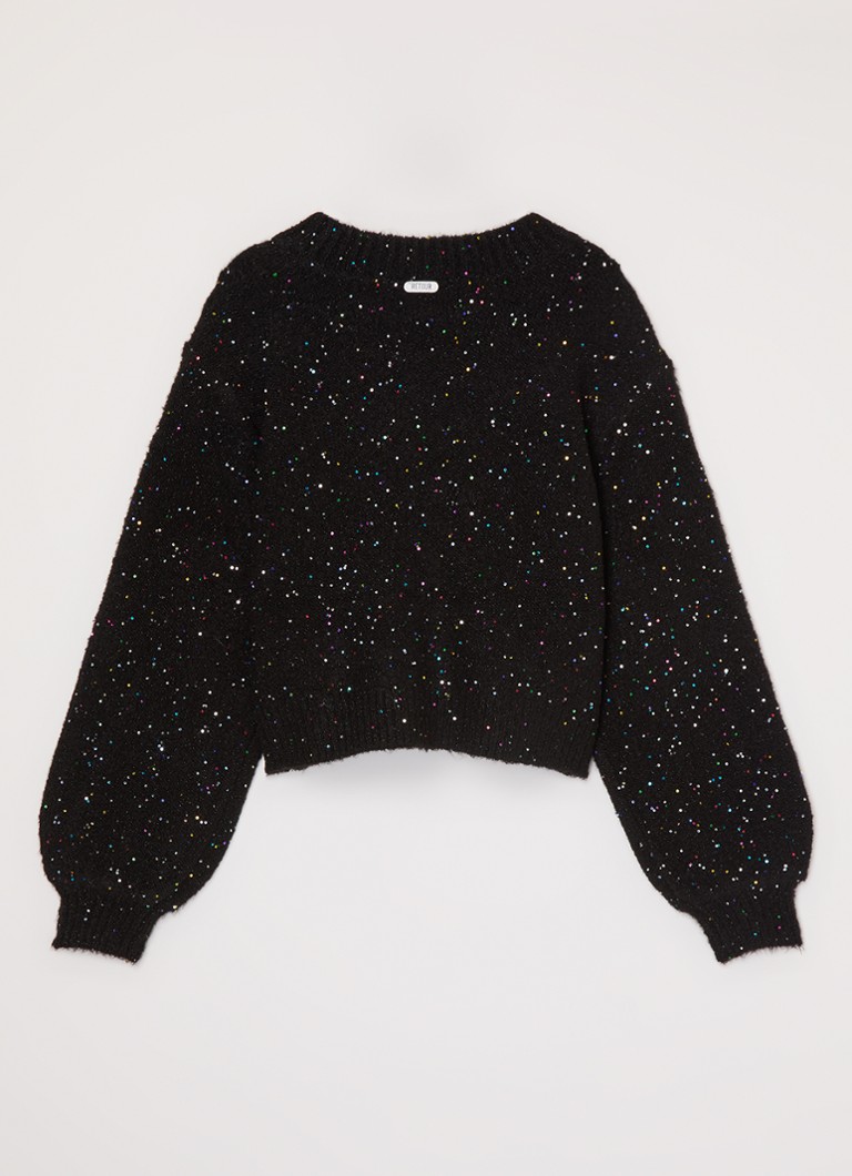 Pulover subțire cu paiete, revenirea blugilor Twiggy Jeans