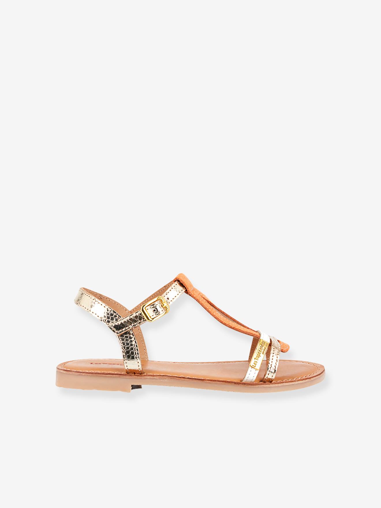 Les Tropeziennes Mädchen Sandalen Bada LES TROPEZIENNES PAR M. BELARBI mit Recycling-Elastomer - bronze