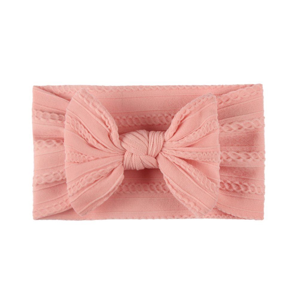 aikidio Haarband Strukturiertes Jacquard-Stirnband Nylon-Schleife Baby-Haarband, 3-tlg.