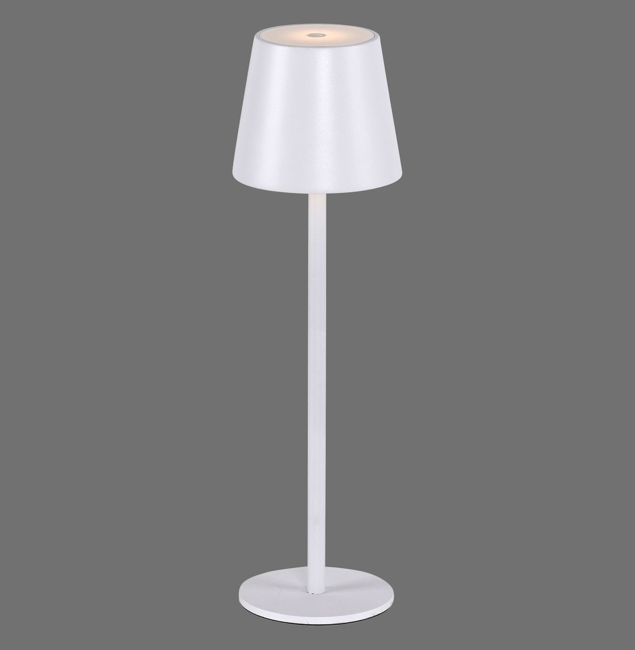 JUST LIGHT LED Tischleuchte, 1xLED-Board/2,50W/3000K, Akkuleuchte, IP54, Ladekabel, Weiss