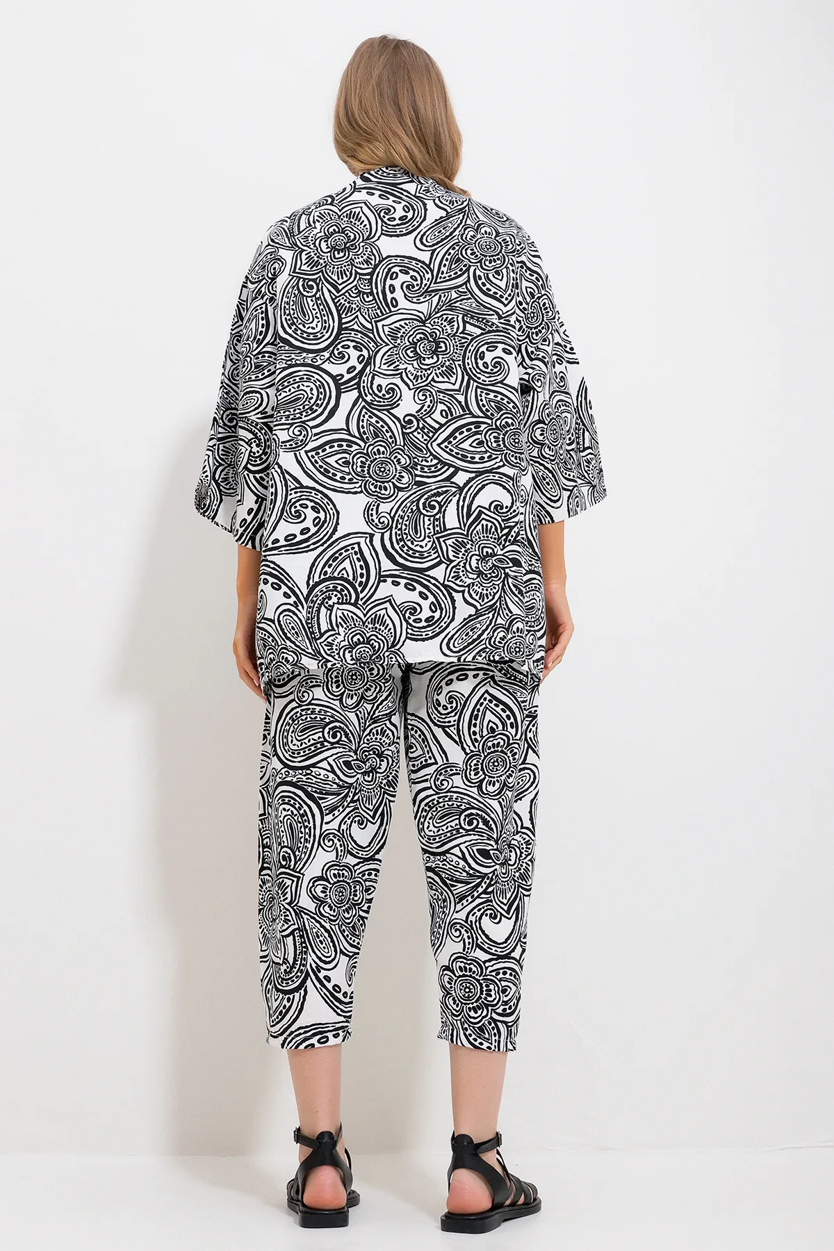 Trend Alaçatı Stili  Zweiteiler - Schwarz - Regular Fit