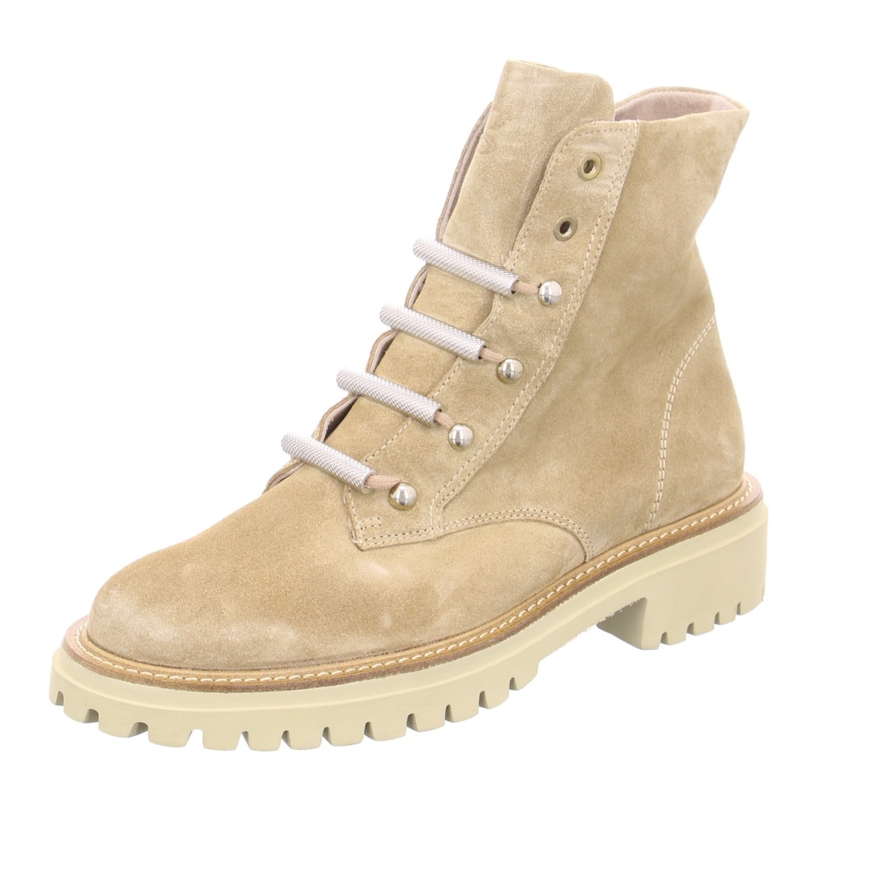 PAUL GREEN Schnür-Stiefeletten beige