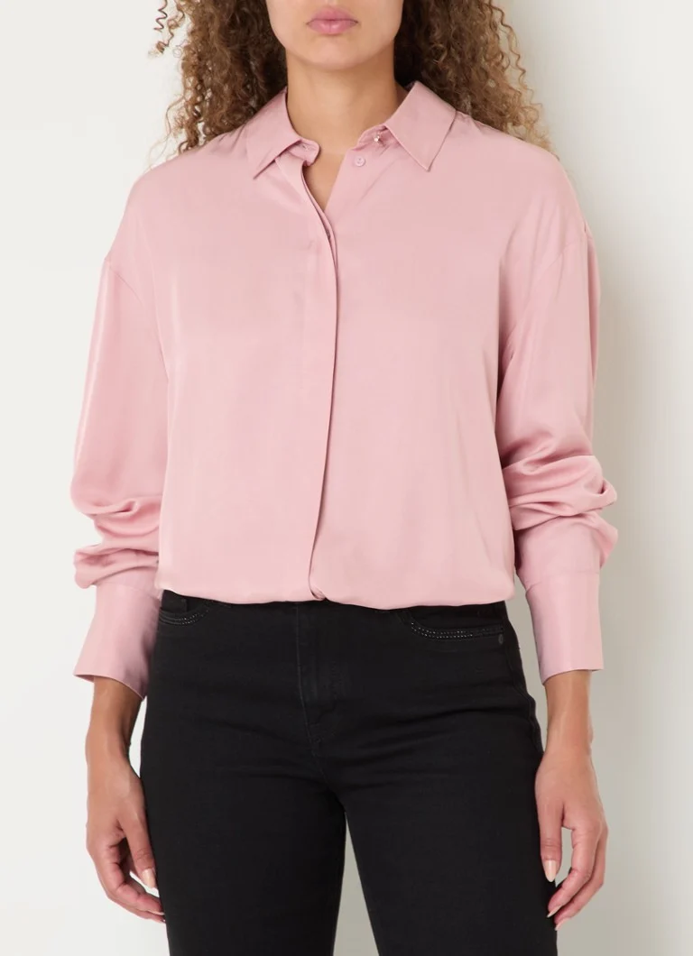 Halenka Expresso Oversized se skrytým zapínáním na knoflíky