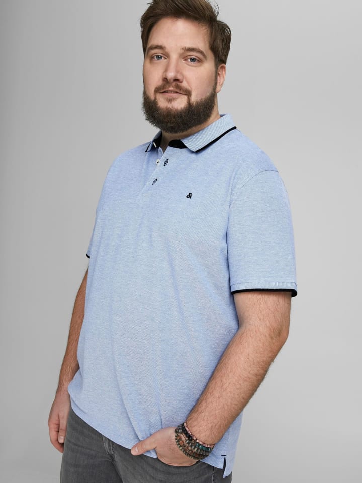 JACK & JONES PLUS Poloshirt in Bright Cobalt 1 günstig kaufen