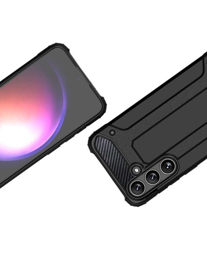 COFI 1453 Panzerschale Outdoor Hülle Stoßfest kompatibel Samsung Galaxy S25 in Schwarz günstig kaufen