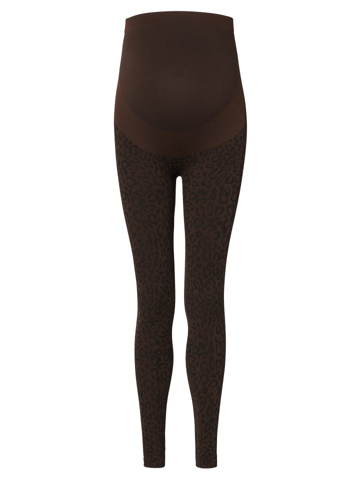 Noppies Umstandsleggings Cara Leopard in Coffee Bean günstig kaufen