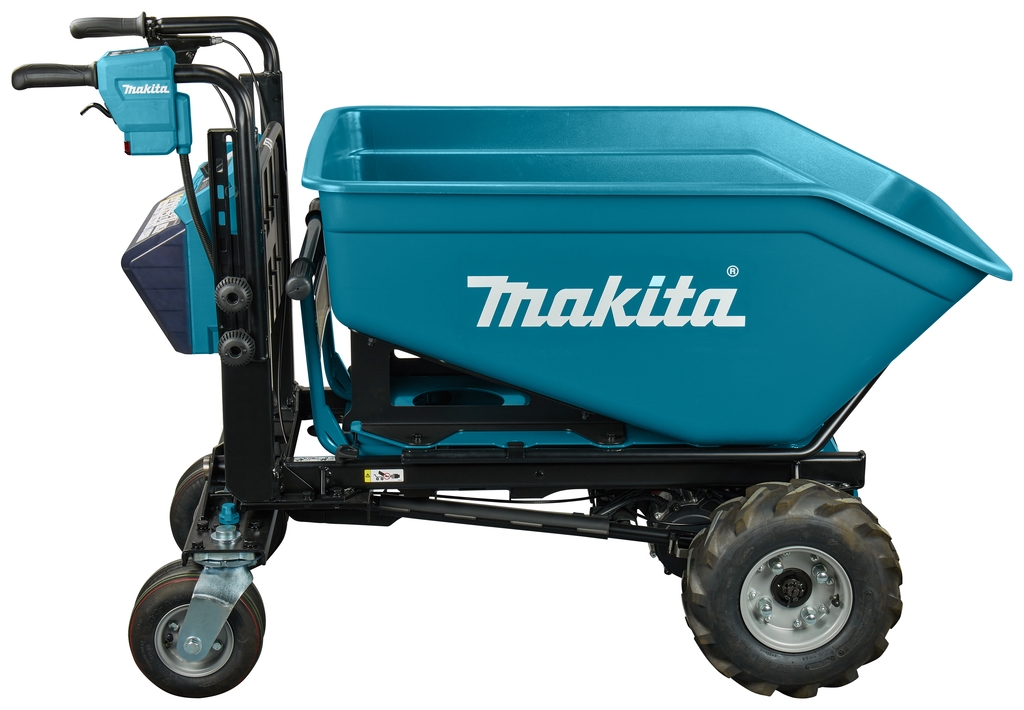 Makita DCU603Z 2 x 18V trådløs trillebår med beholder ekskl. batterier og lader