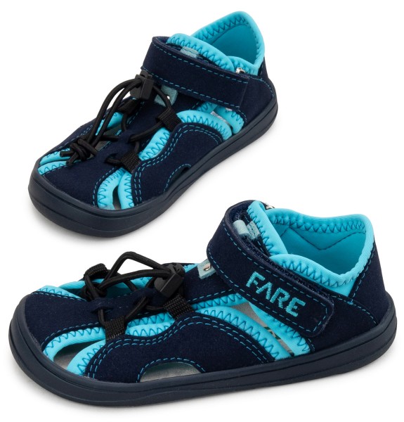 Fare Bare ~ (W) Textil Sandale ~ Blau