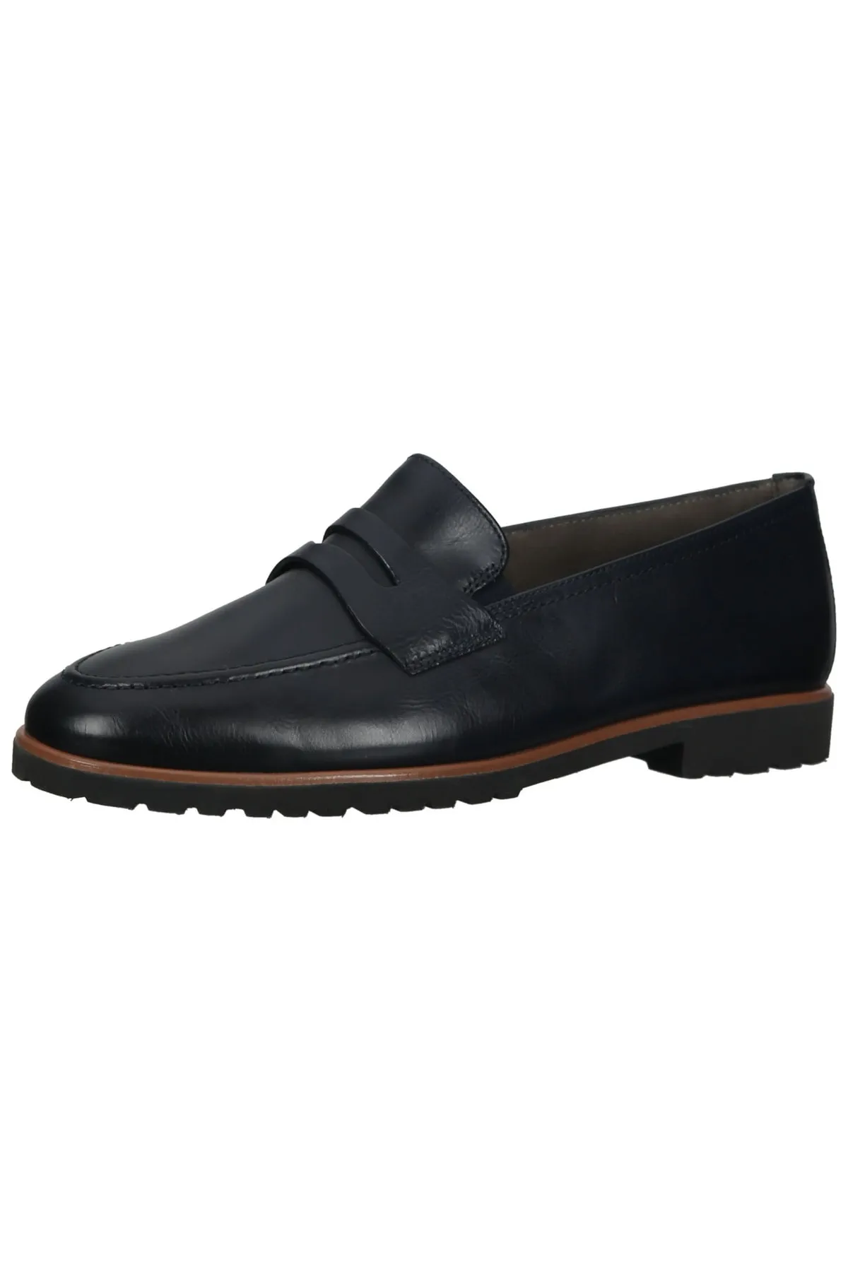 Paul Green  Flacher Schuh - Blau - Blockabsatz