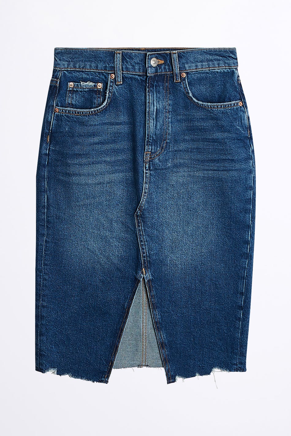 Millie midi denim skirt