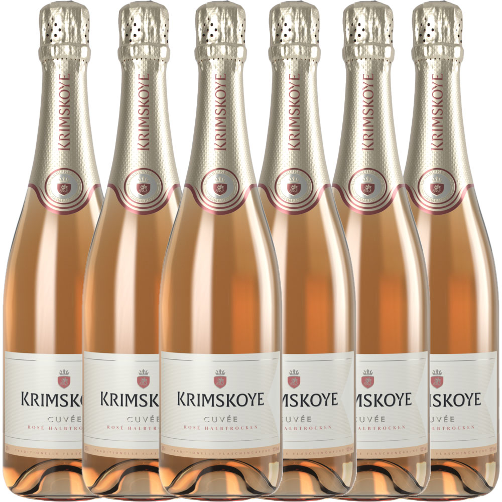 Krimskoye Krimsekt Rosé halbtrocken - 6er Karton