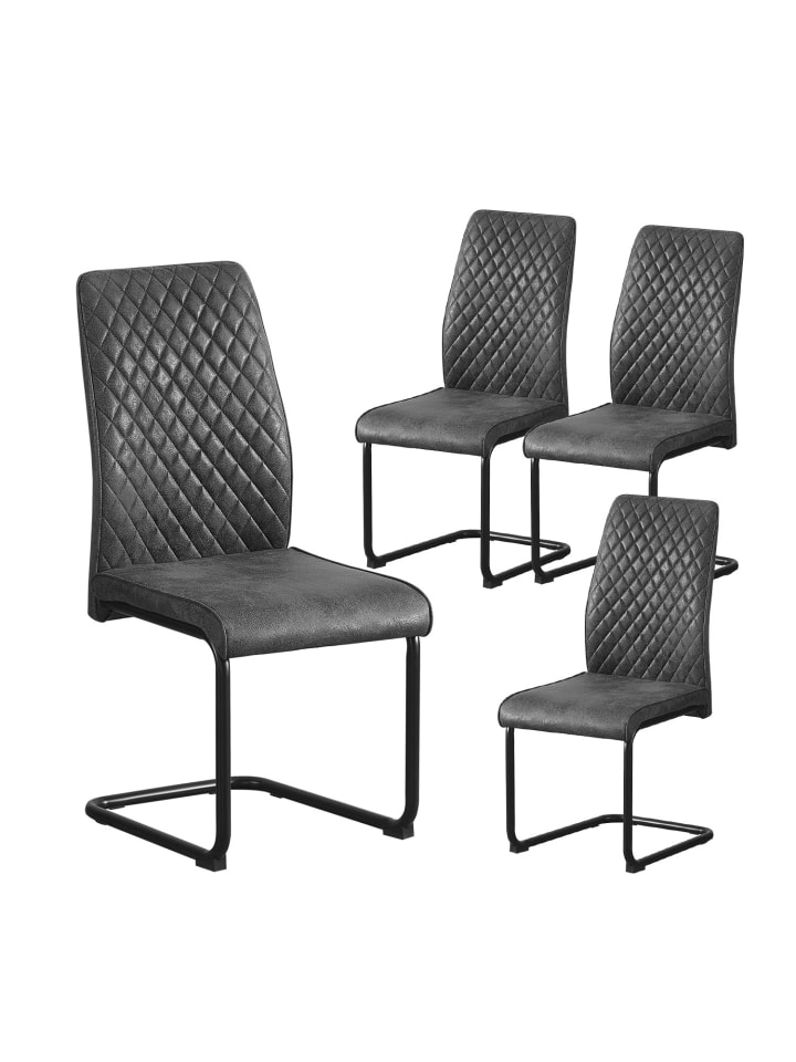 B&D Home Esszimmerstuhl THEO in Anthrazit günstig kaufen