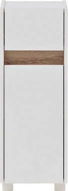 Schildmeyer Unterschrank Cosmo Breite 30 cm, Badezimmerschrank, Blende im modernen Wildeiche-Look