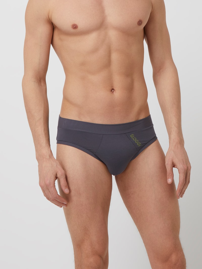 Slip mit Stretch-Anteil im 2er-Pack in graphit
