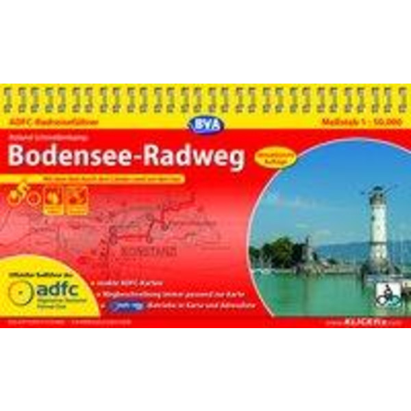 ADFC-Radreiseführer Bodensee-Radweg 1:50.000 praktische Spiralbindung, reiß- und wetterfest, GPS-Tracks Download - Radwanderführer