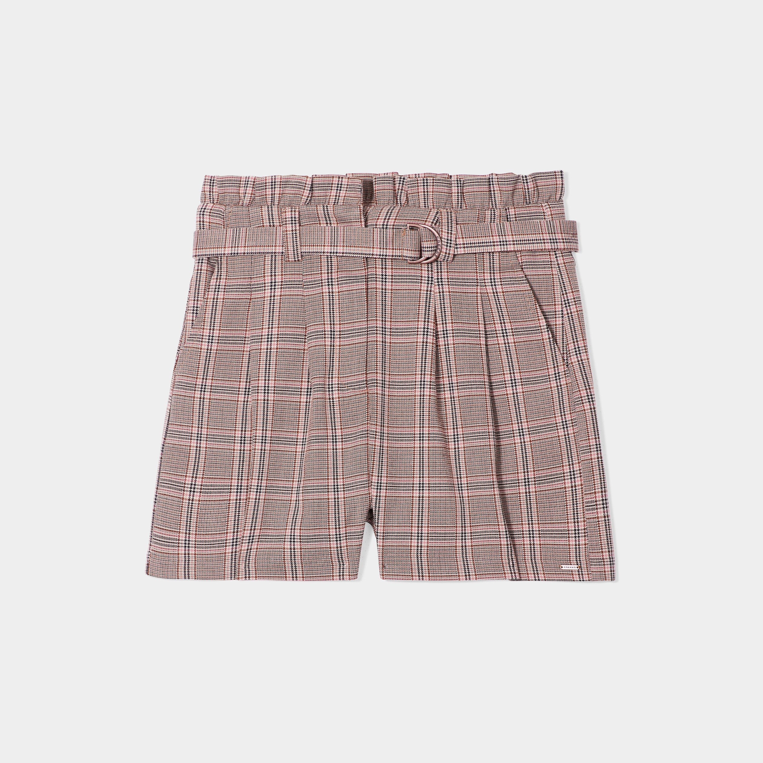 Short paperbag ceinturé Creeks beige femme | La Halle