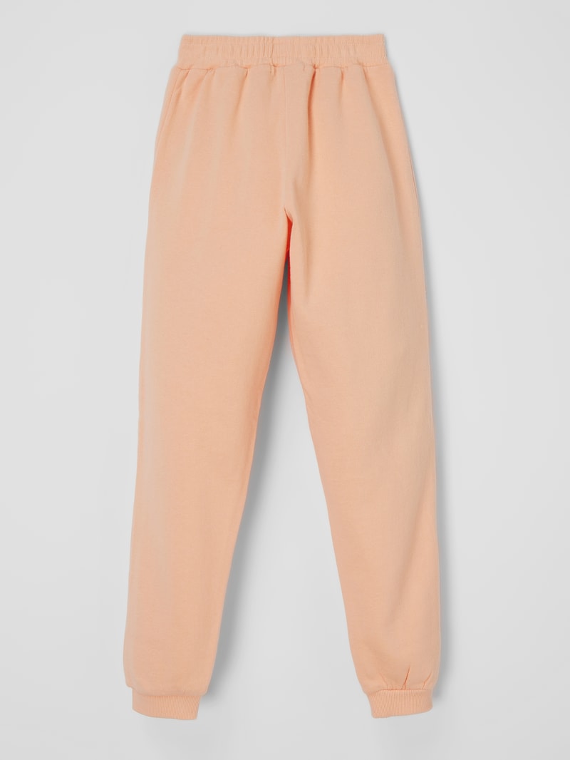 Sweathose mit Logo in apricot