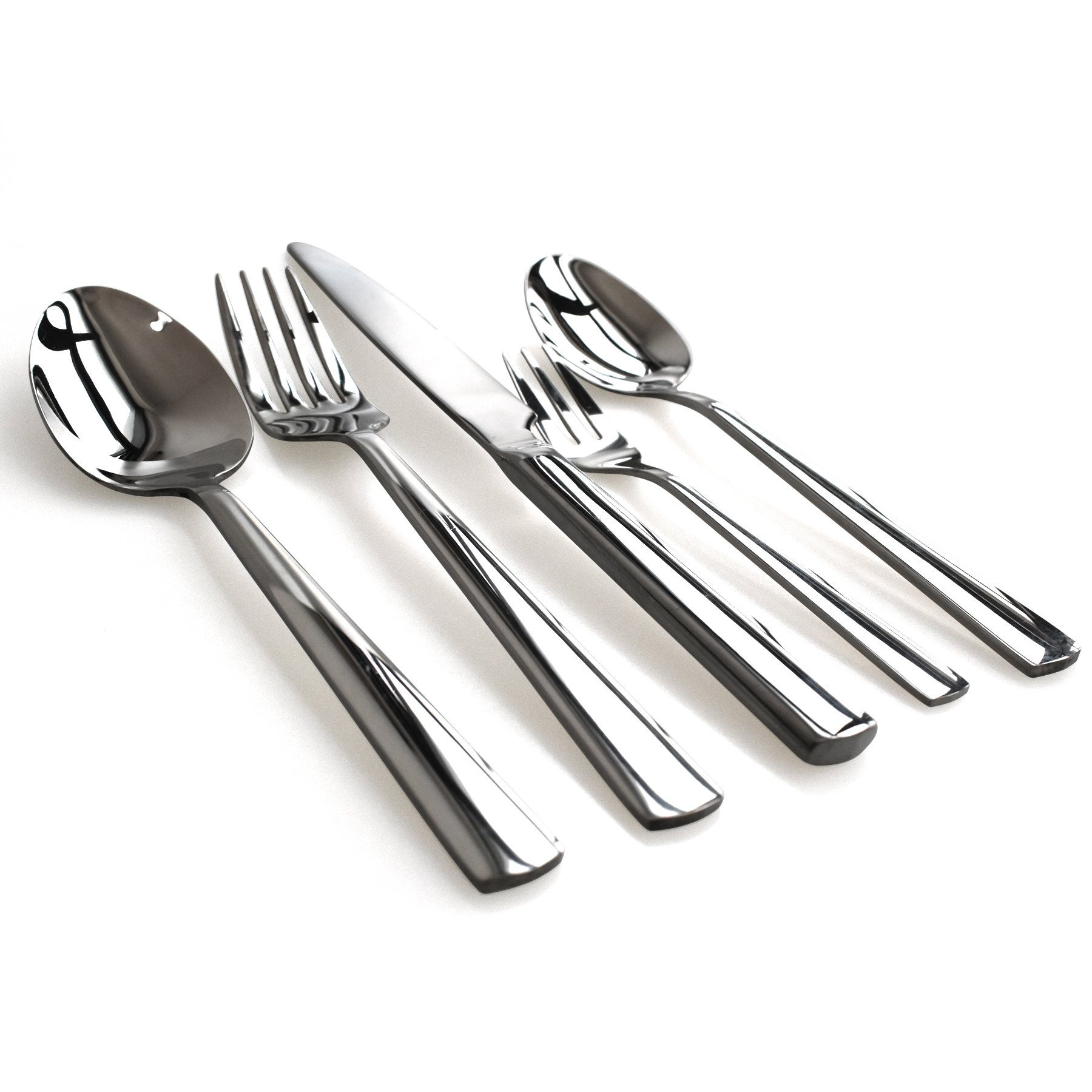 7Magic Besteck-Set, 5 teilig Edelstahl Hochwertiges Tafelbesteck Set