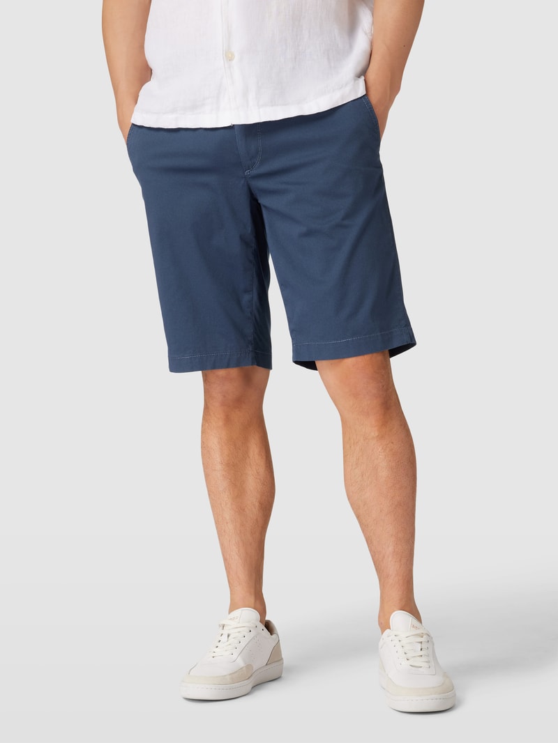 Bermudas mit Knopf- und Reißverschluss Modell 'BOZEN' in dunkelblau