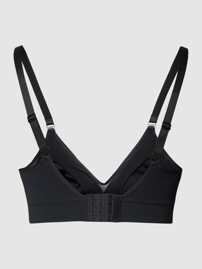Umstands-Bralette mit Still-Funktion Modell 'MAMA SHEER' in schwarz