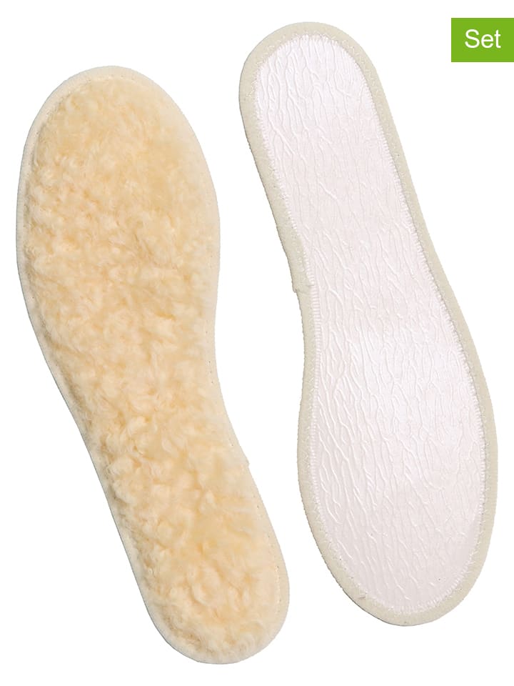 Kaiser Naturfellprodukte H&L 2er-Set: Lammfell-Einlegesohlen in Beige günstig kaufen