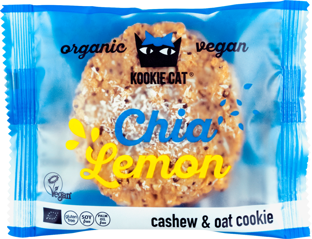 Cookie, Chia Lemon, Cashew & Oat Cookie, 50 g