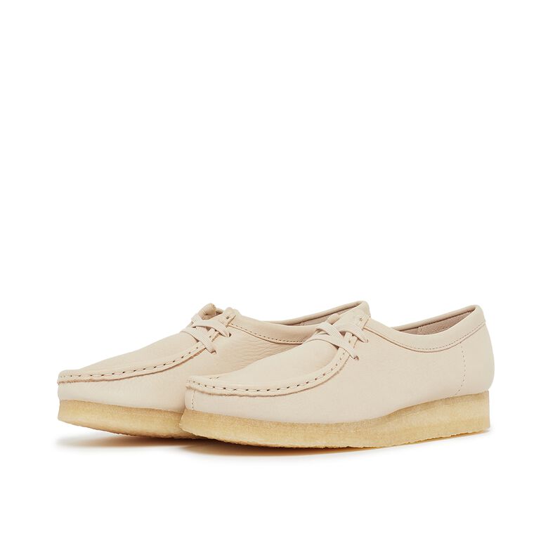 Clarks Wmns Wallabee beige leather