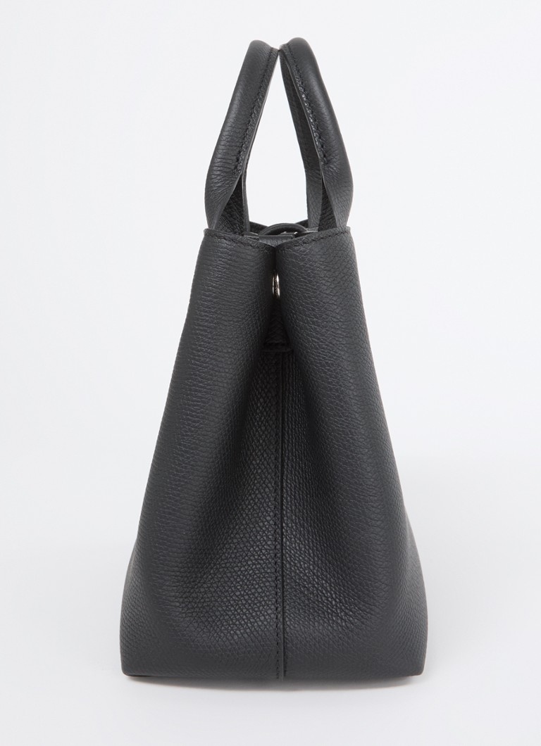 Bolsa Longchamp Le Roseau S em couro com alça de ombro removível.
