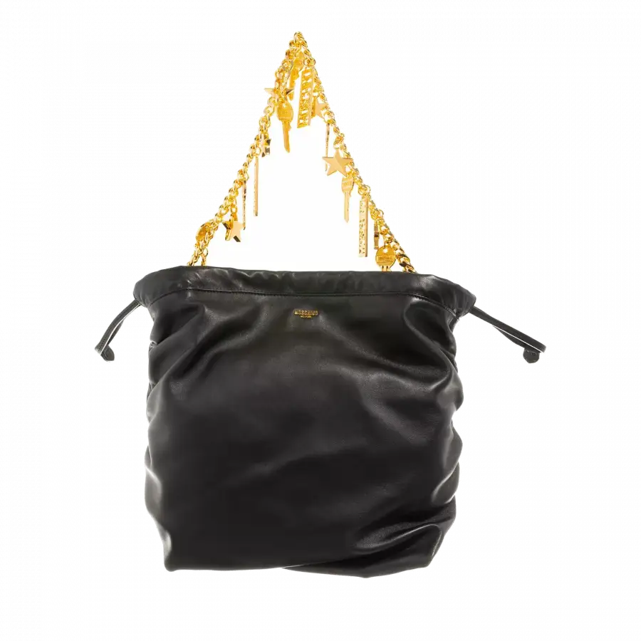 Moschino - Moschino Shoulder Bags Metallkette Black - schwarz