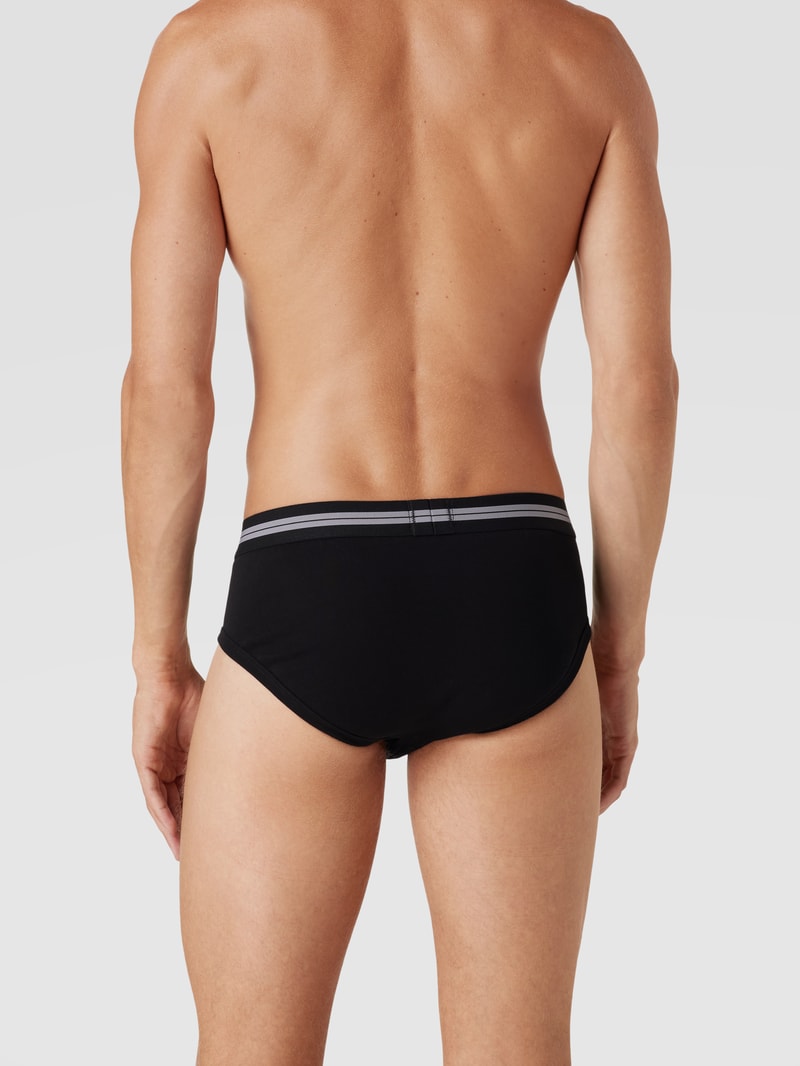 Slip mit Logo-Bund Modell 'Traditional Original' in schwarz