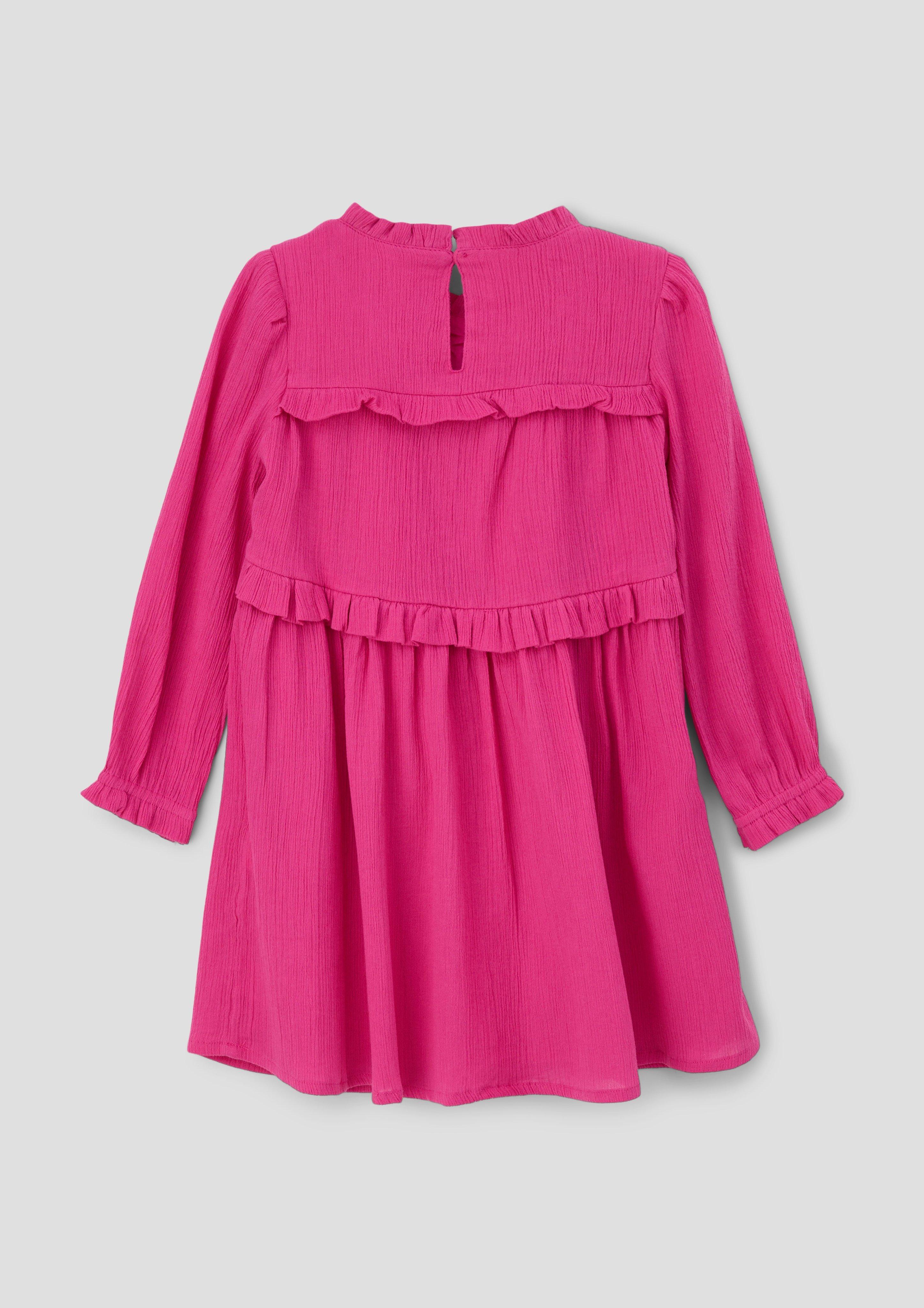 Volantkleid mit Crinkle-Struktur  2133891-4470
