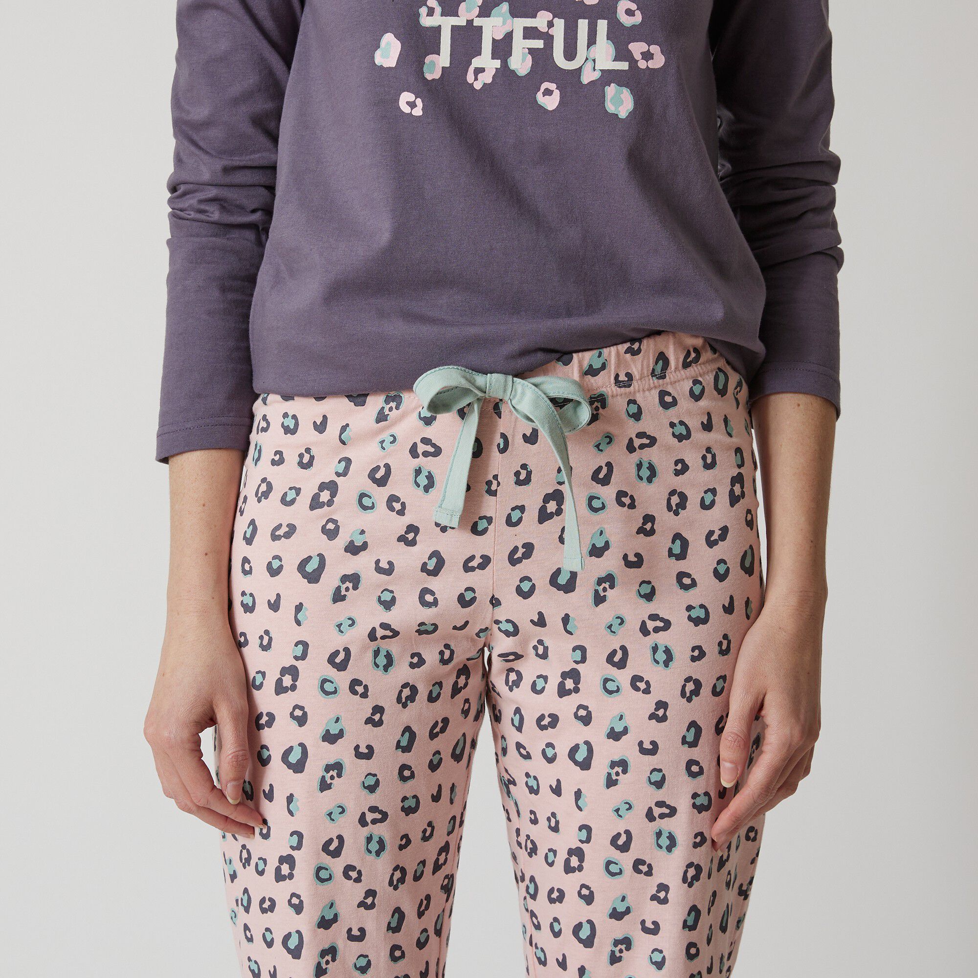 Pantalon pyjama coton imprimé 