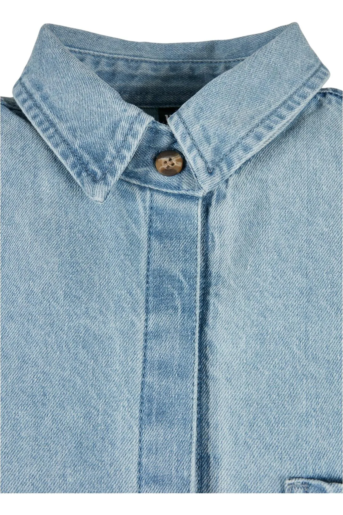 Urban Classics  Damen Übergroßes Jeans-Hemdkleid für Damen