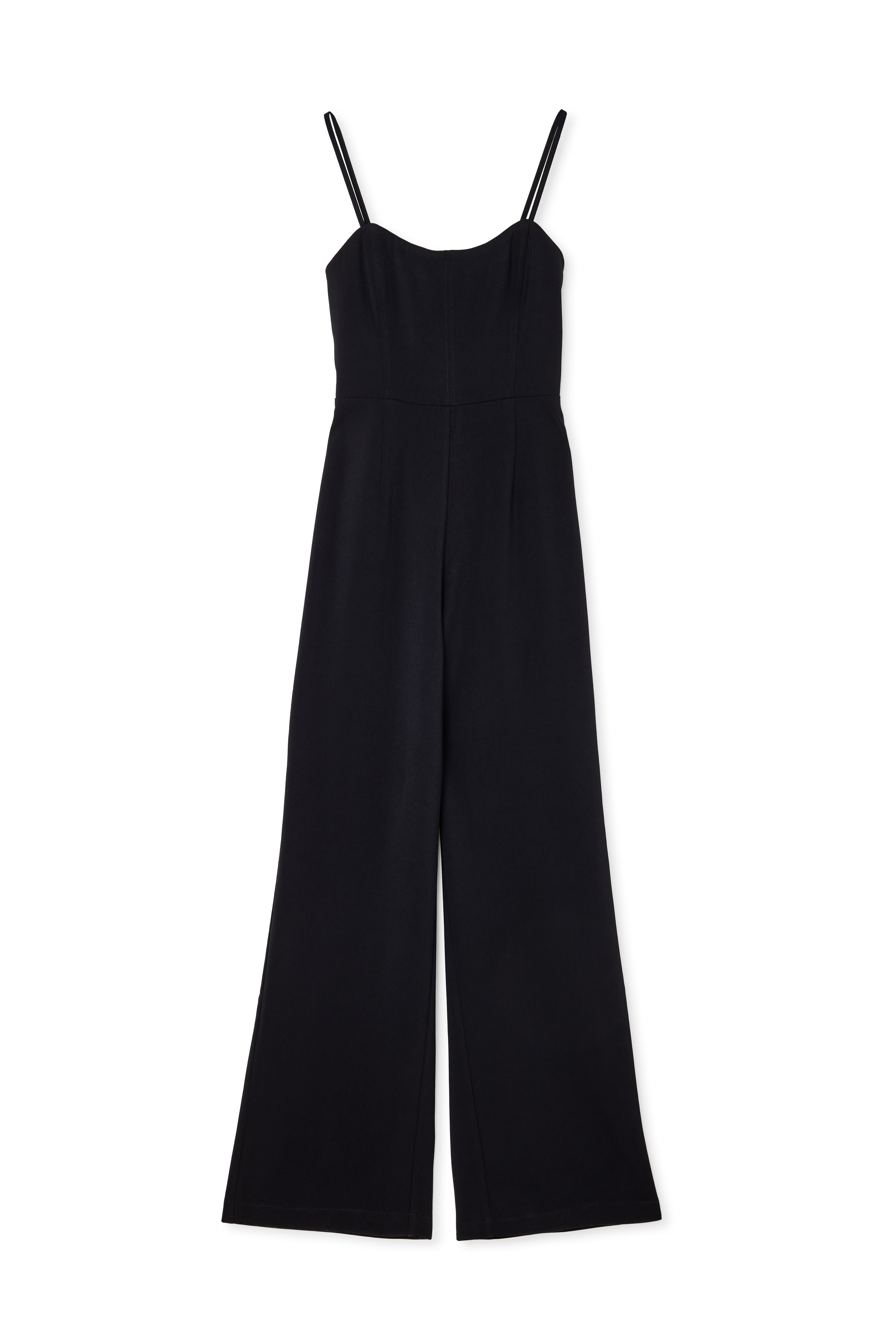 Bandeau-Jumpsuit mit Korsett