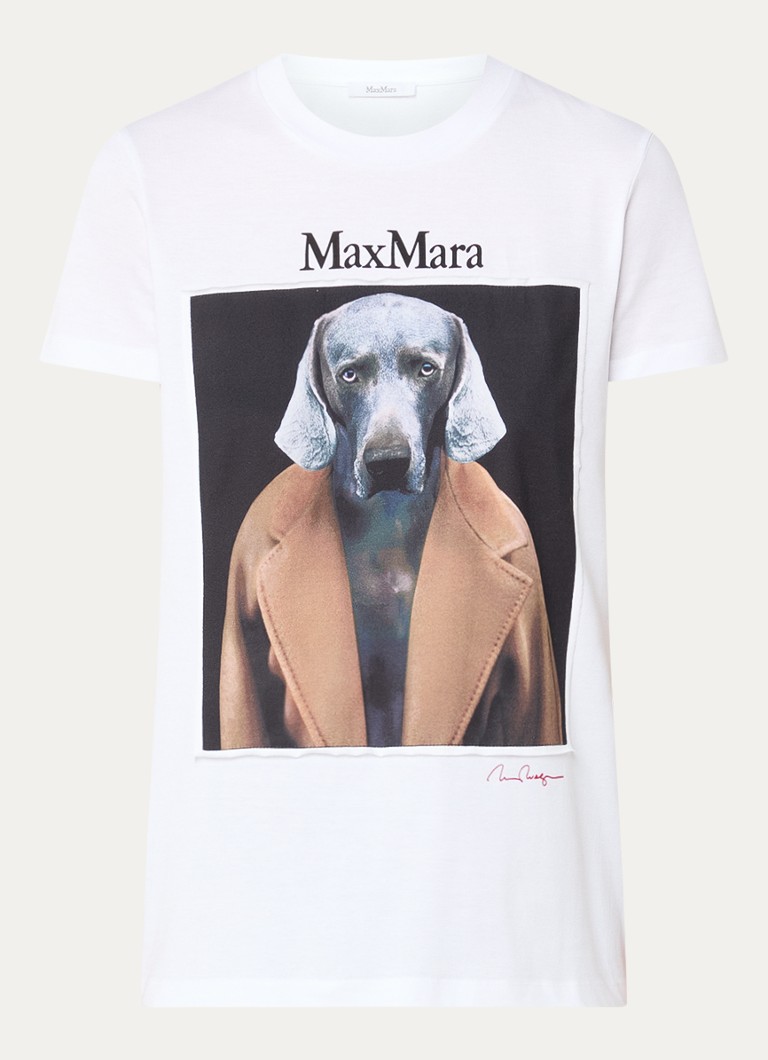 Μπλούζα MaxMara Cipria με τύπωμα μπροστά και πίσω