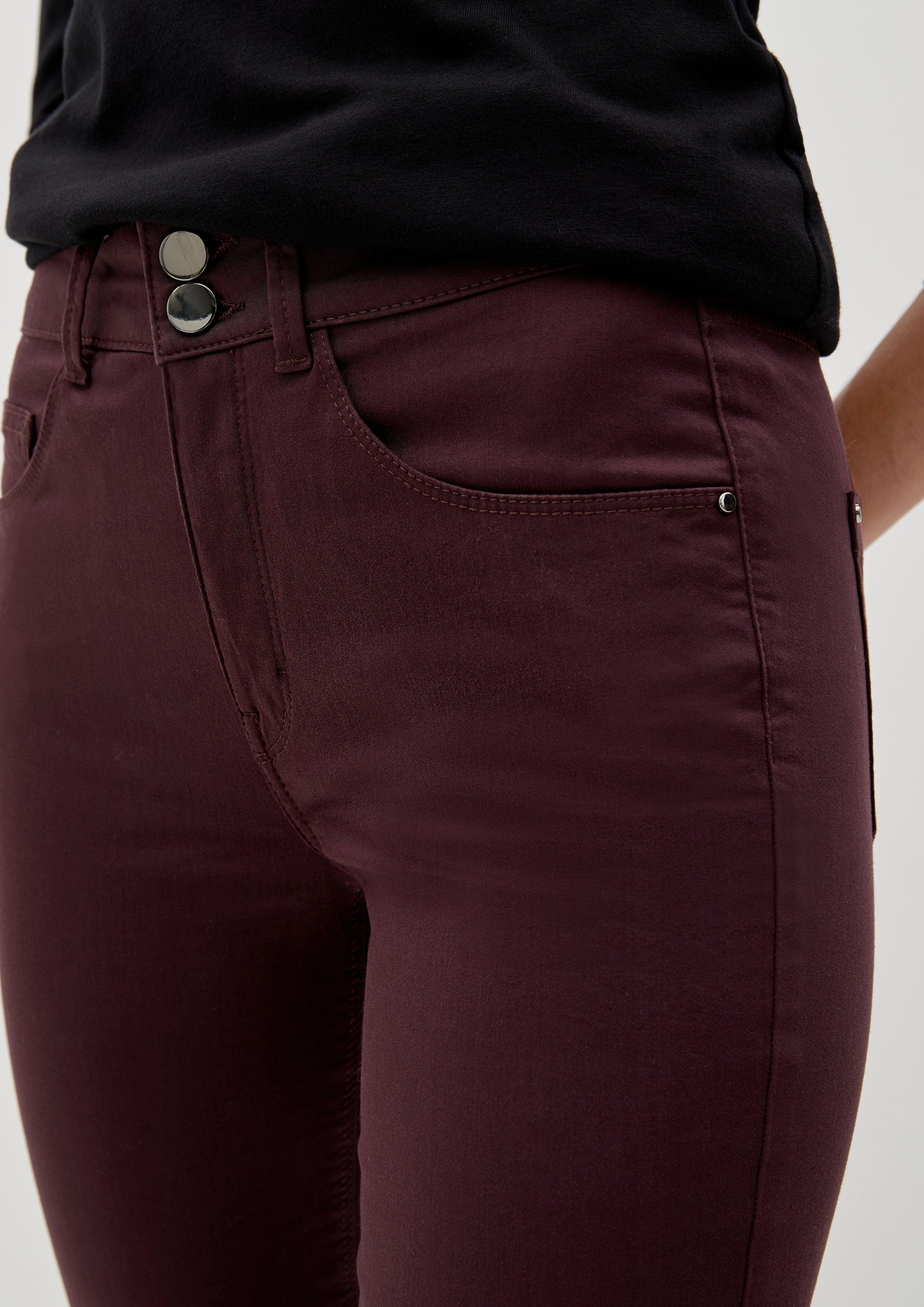 Slim: Hose aus Baumwollsatin  2122945-4989