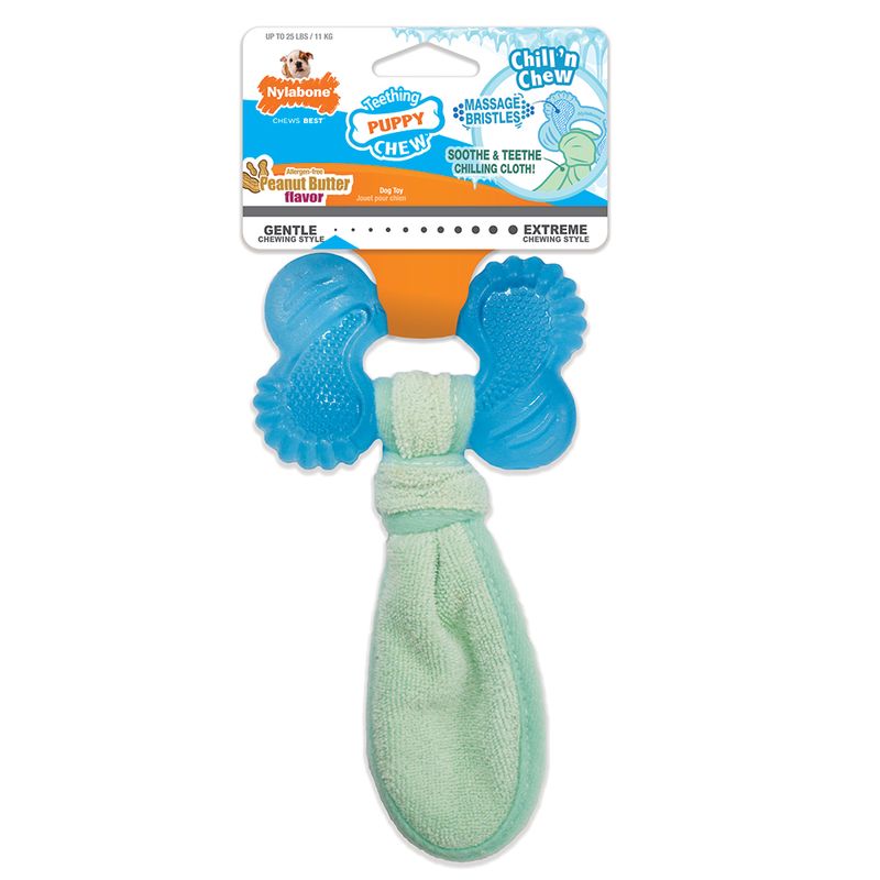 Nylabone kühlendes Kauspielzeug für zahnende Welpen