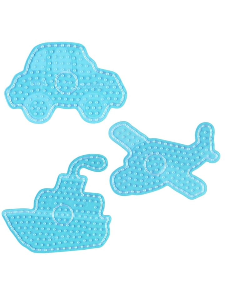 Hama 3tlg. Set: Stiftplatten-Set Fahrzeuge für Maxi-Bügelperlen in bunt günstig kaufen onesize