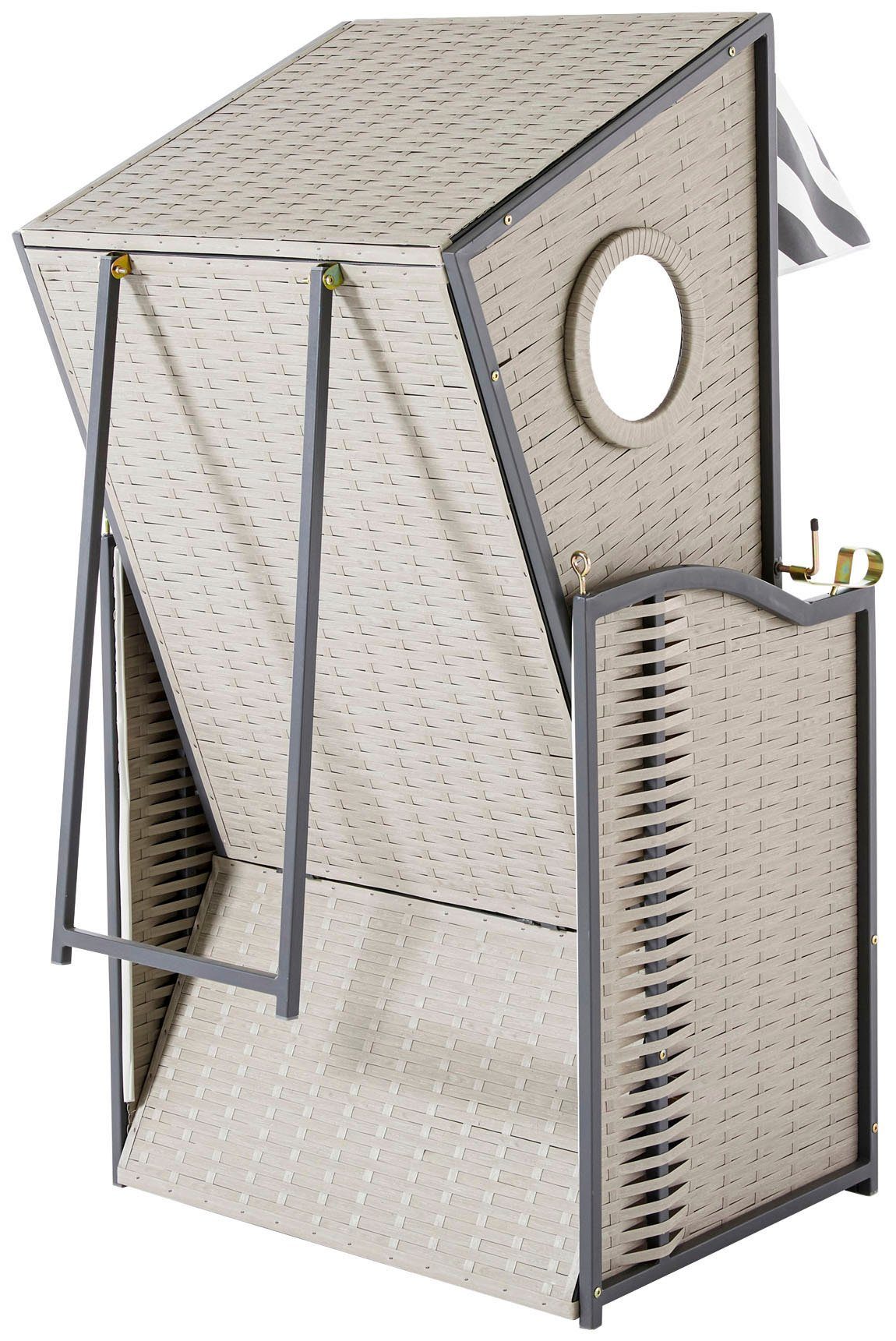 my Flair Strandkorb Bulli, BxTxH: 82x60x155 cm, Halblieger, 1-Sitzer