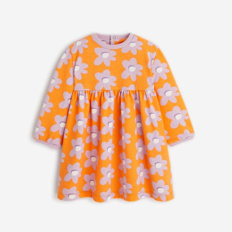 Robe tubique fleurie bébé fille rose corail Catimini