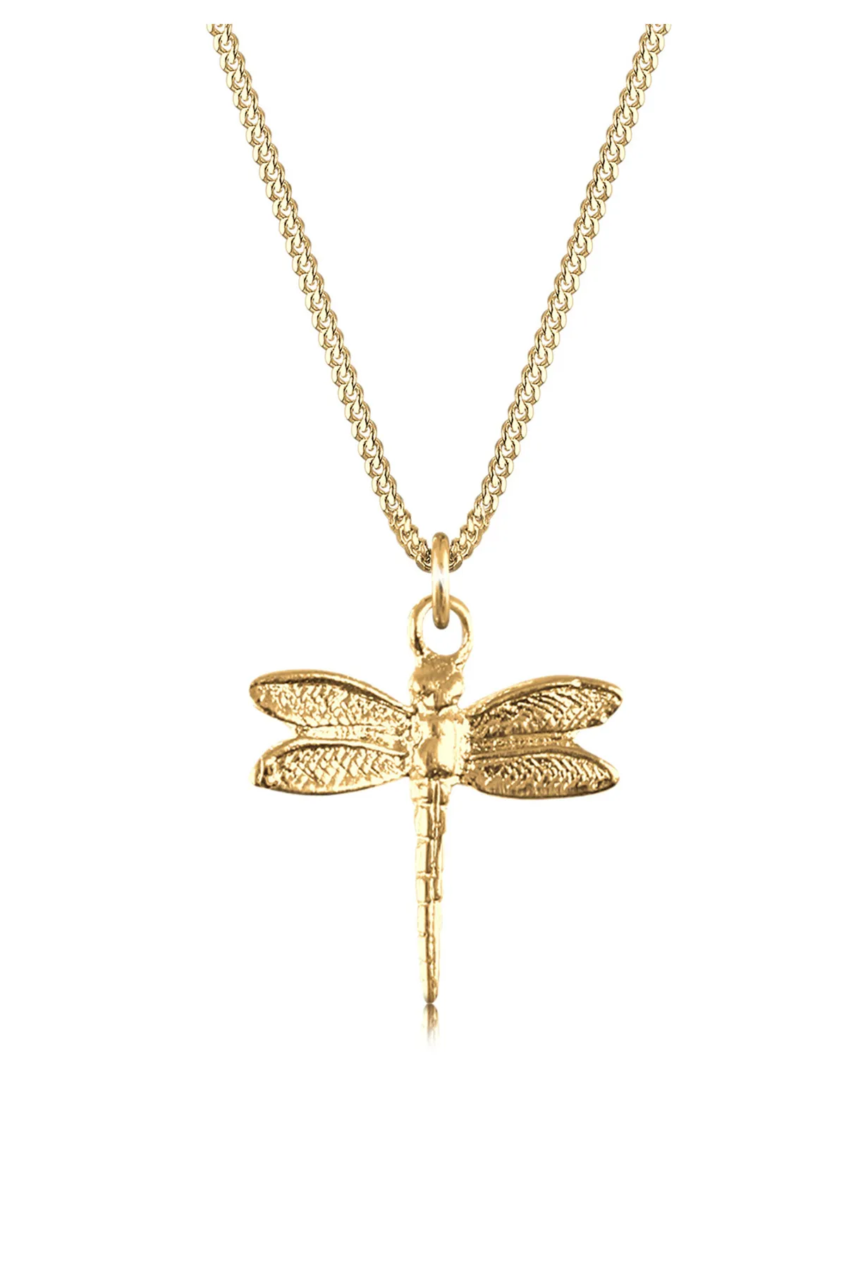 ELLI  Halskette Libelle Panzerkette Tier Trend 925 Sterling Silber