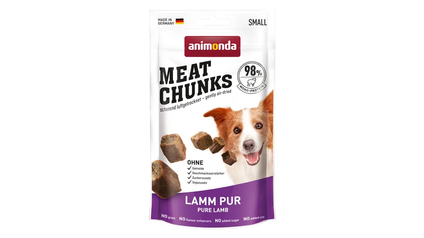 ANIMONDA Hundesnack Meat Chunks Lamm pur 60 g