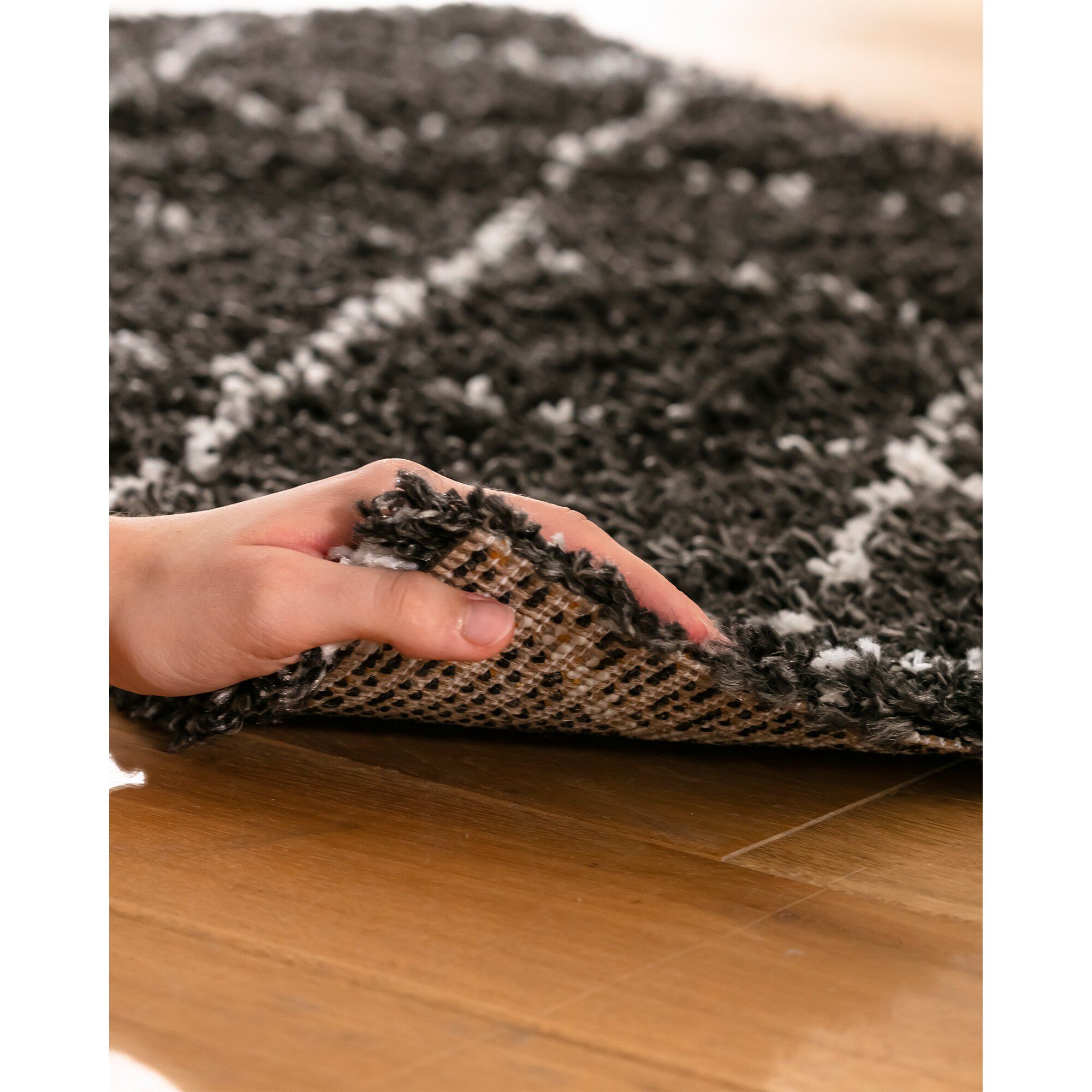Tapis rectangulaire Saoura noir