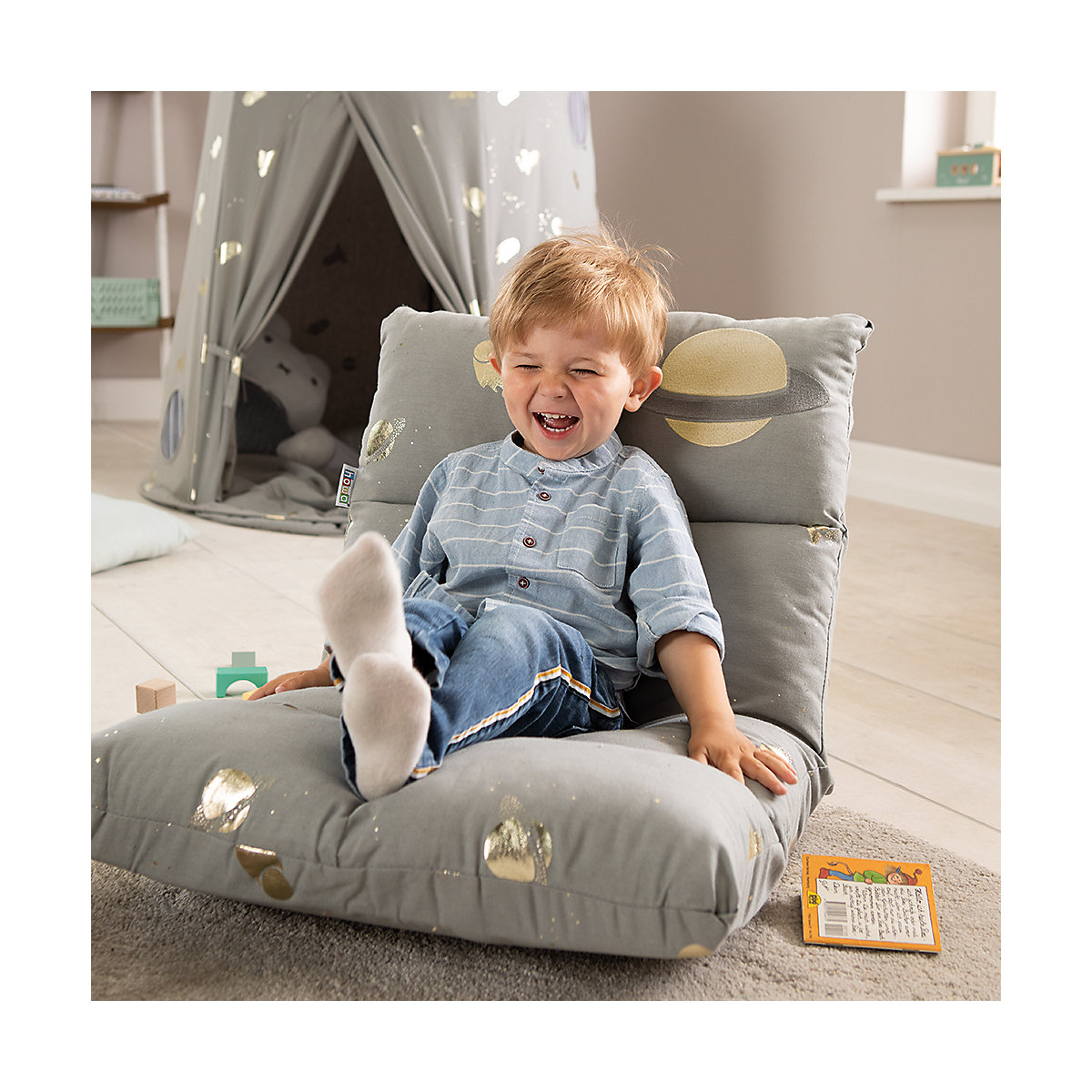 2 in 1 Kindersessel + Kinderliege 