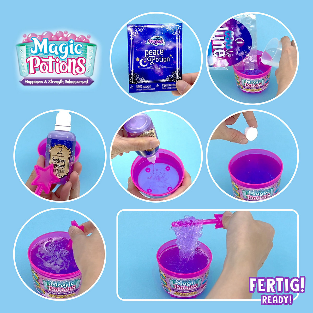 SLIMY® Magic Potion - Dreamy Cloud und Squishy Droplet - Magischer Zauberschleim zum Selbstbrauen!