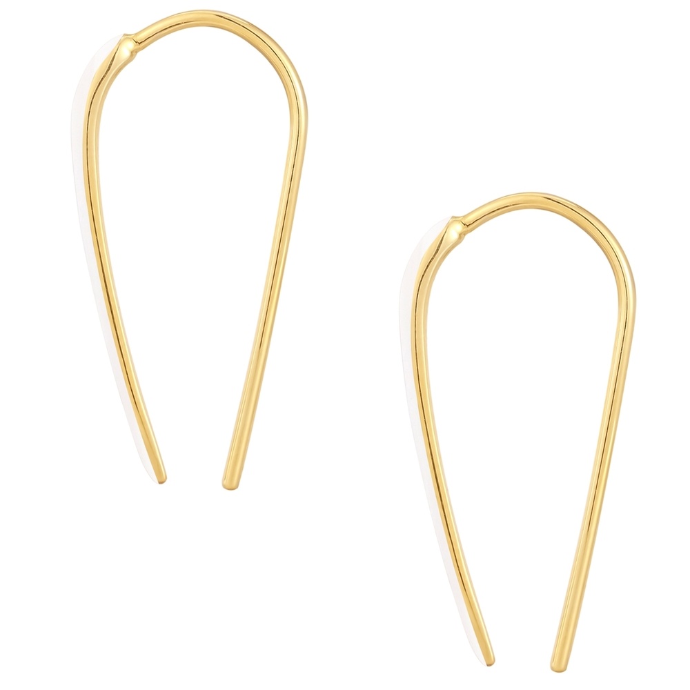 Glanzstücke München Boucles doreilles Argent sterling en Or jaune Boucles d'oreilles
