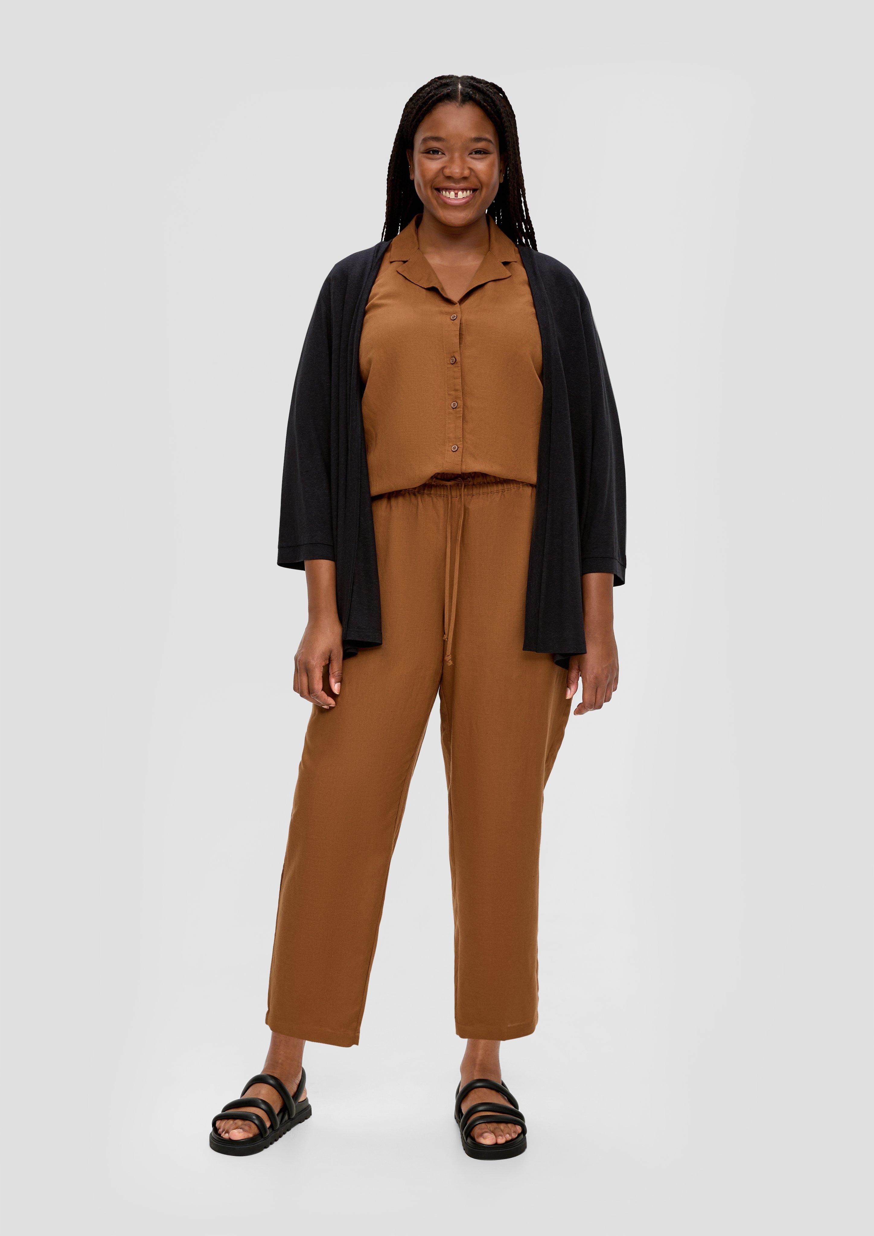 Cardigan aus Viskosemix mit Leinen  2131941-9999
