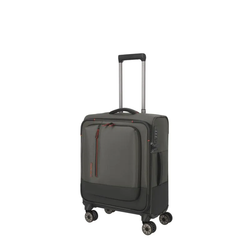 Travelite CROSSLITE Bordtrolley S mit 4 Rollen (55 cm) - Oliv
