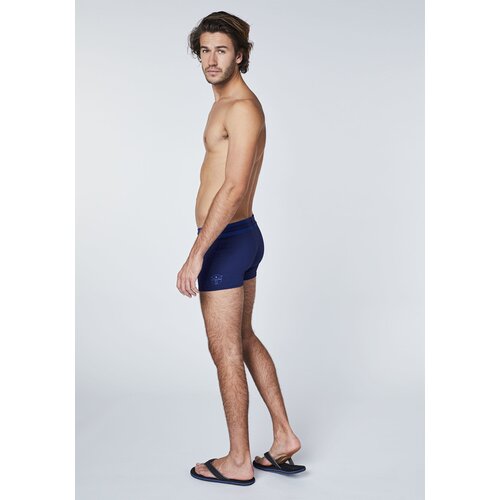 BOXER-BADEHOSE MIT ABGESETZEM BUND