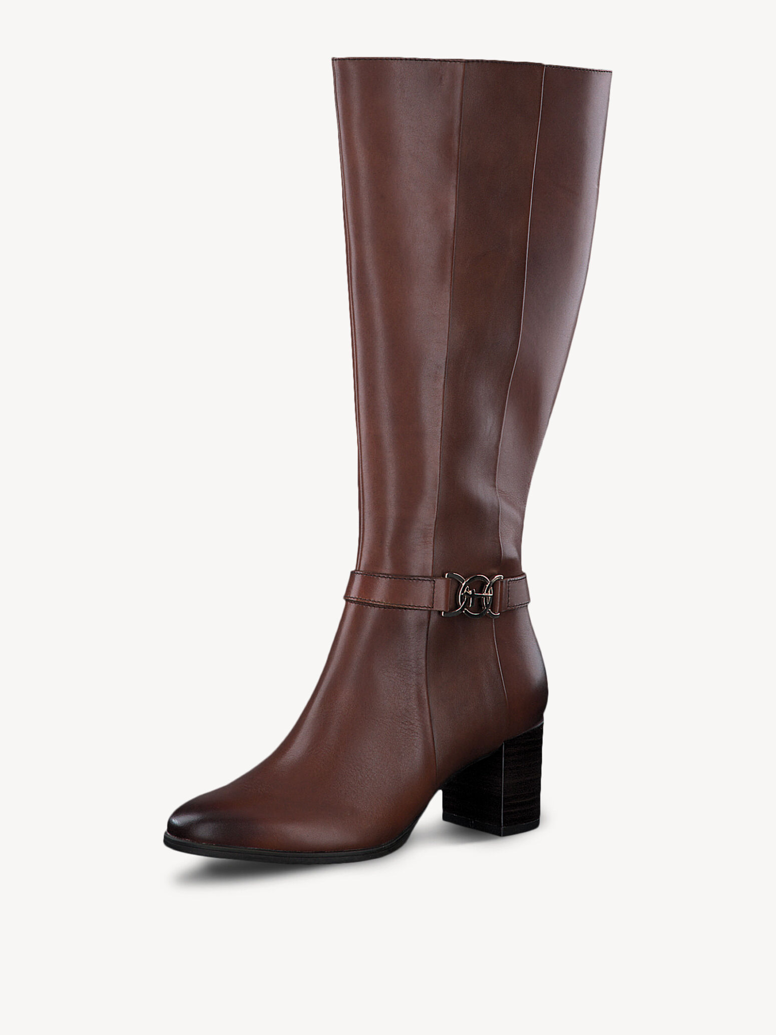 Bottine en cuir - marron